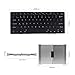 MoKo Universal Foldable Keyboard, with 3 Color LED Backlit, Dual-Mode Connection( Wired / Wireless), Ultra-Thin Portable Keyboard for iPad, iPhone, iOS, Android Devices, Windows Tablets, Black & Gold
