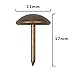 FUCAS Upholstery Tacks Furniture Nails Pins 150pcs (Antique Brass)