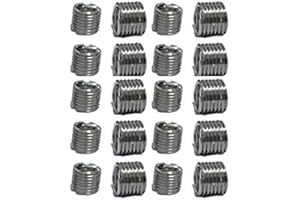 XunLiu 304 Stainless Steel Wire Thread Insert HeliCoil Stripped Thread Rethread Repair M2 M2.5 M3 M4 M5 M6 M8 M10 M12 M14 M16 (20, 5/16〞-18UNC-1.5D)