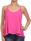 Junior's Chiffon Swing Spaghetti Strap Camisole