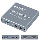 Capture Card, 4K HDMI Game Video Capture Card with