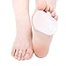 Ball of Foot Cushions, Gel Forefoot Insoles for Metatarsal Support and Foot Pain Instant Relief, Mortons Neuroma Cups for Women and Men, Perfect for High Heels (1 Pairs,White) - Happy Hours