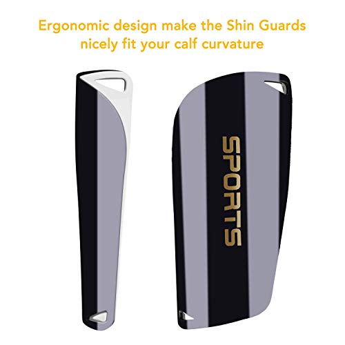 image for Geekism GeekSport Youth Soccer Shin Guards for Kids Toddler Shin Pads 