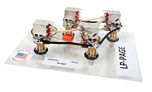 920D Custom New Gibson Les Paul Jimmy Page Wiring Harness Bourns 500K Pots