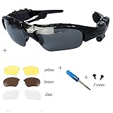 Napoer Wireless Bluetooth Headset Headphone Sunglasses with Stereo Handsfree for iPhone Samsung Galaxy,HTC, LG and All Smart Phones or PC Tablets