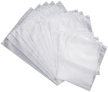 Gentle Meow 15 Pcs Transparent Travel Storage Bags Waterproof Zip Lock Clothing Sealing Bags