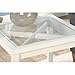 Sauder Cottage Road Side Table, Soft White finish