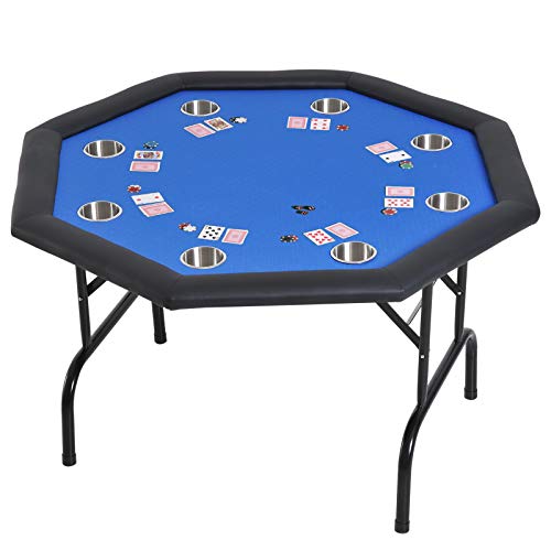 Soozier-39ft-8-Player-Octagon-Poker-Table-with-Cup-Holders-Folding-Top-Blue