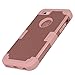 Pandawell iPhone 6S Case, Hybrid Heavy Duty Shockproof Case with Dual Layer [Hard PC+ Soft Silicone] Impact Protection for Apple iPhone 6 / 6S 4.7 inch (Rose Gold)
