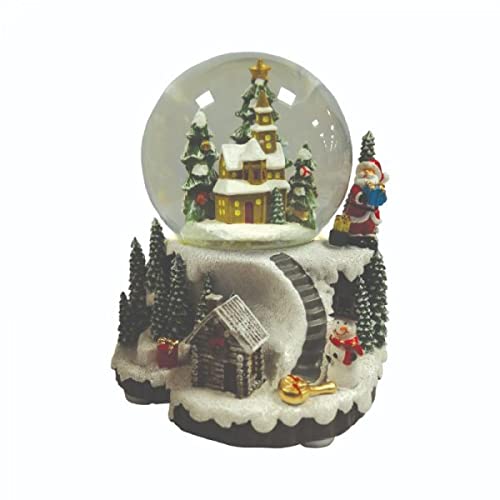 Smart Garden 12cm Musical Village Snow Spheres ** Flashing Colour Changing LED *