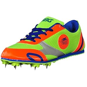 GBG Bolt Running Track and Field Shoe 1111-Orange Green-9