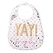 Mud Pie Baby Girls First Birthday Laminated Cake Smashing Bib, White, One Size