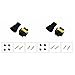 MUYI 2 Pcs H8 H11 880 881 Male and Female Adapter Wiring Harness Sockets Wire Connectors for Headlights Fog Lights