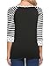 Zeagoo Womens Polka Dots Pullover Casual Striped Comfy Tees T-Shirt,1 black,XX-Large