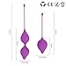 Nautime Kegel Balls Exercise Kit for Women - Medical Silicone Ben Wa Ball - For Bladder Control and Pelvic Floor Weight Set Pleasure Training: Beginner & Advanced (purple)