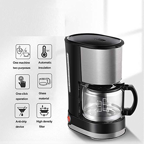 HaoLi Filterkaffeemaschine, 550-W-Kaffeemaschine für Instantkaffee, programmierbare 4-Tassen-Kaffeemaschinen, Anti-Tropf… – Bild 3