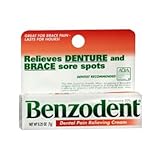 Benzodent Denture Pain Relieving Cream - 0.25 Oz, 6 Pack