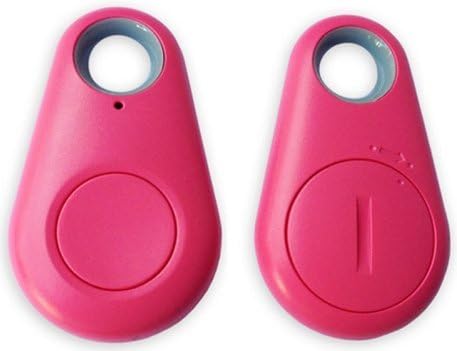 Mini Smart Bluetooth tracker GPS Locator Key Wallet Pet Dog Tracker Key Finder Keychain Long range Sound control Alarm Find Lost Keys Child Briefcase Tag (Pink)