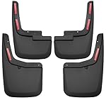 Husky Liners 58456 Mud Guard Set 4 pc. Black Fits Models w/Factory Fender Flares Front And Rear Incl. Installation Kit Mud Guard Set