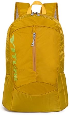 HSHINE 25L - Lightweight Packable Waterproof Hiking Backpack for Men and Women / Durable Foldable Handy Travel Daypack - Nylon (Yellow)