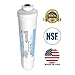 PureWater Filters Inline Water Filter For Under Sink Kitchen and Bathroom Faucets- with 3/8 Inch Inch Quick-Connect Fittings
