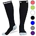 BLITZU Compression Socks 20-30mmHg for Men & Women Best Recovery Performance Stockings for Running, Medical, Athletic, Edema, Diabetic, Varicose Veins, Travel, Pregnancy, Relief Shin Splint S Black