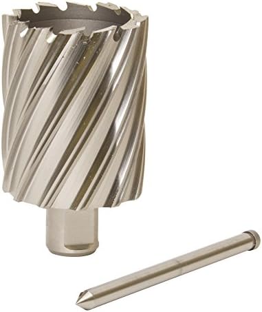 Slugger by Fein HSS Annular Cutter with Pilot Pin for Precision Drilling - High-Durability Steel, 2" Cutting Depth, 1-1/2" Bore Diameter, 3/4" Straight Shank - 63134381042