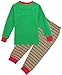COSLAND Kids Christmas Pajamas Set Boys Green Elf Costume (Elf, 7)