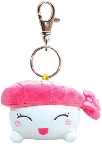 Sushi Six 10405 Hime Shrimp Plush Keychain Cute Toy (Pack of 9)
