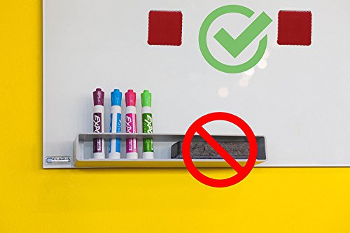 12-Pack of Premium Magnetic Dry Erase Erasers | Divine Kinetics | Magnetic Whiteboard & Chalkboard Erasers | Dry Erasers for White Boards | Perfect Erasers for the Classroom, Home or Office! (Red) - Thumbnail 3