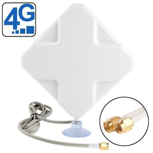 AGPtEKÂ® 35dBi 4G Booster Signal Amplifier 2M Cable External LTE Antenna with SMA Connector