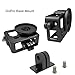 Luxebell Aluminium Alloy Skeleton Thick Solid Protective Case Shell with 52mm Uv Filter for Gopro Hero 4 Black, Silver Camera - Wide Angle Mode Have No Vignetting