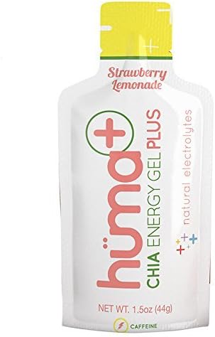 FOOD HUMA CHIA ENERGY GEL PLUS STRAWBERRY/LEMONADE BXof24 by HUMA
