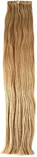 Tape-In Silky Straight Human Hair Extensions (50 grams, Dirty Blonde)