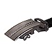 Vbiger Men's Leather Belt Sliding Buckle 35mm Ratchet Belt Black (42