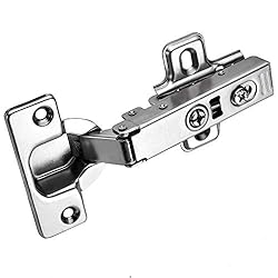 KIMDOT 20PCS Full Overlay Frameless Cabinet Hinges
