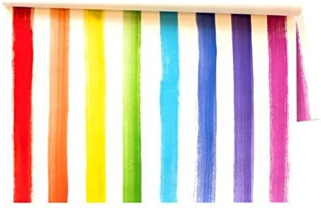 Kitchen Papers Painted Stripe Disposable Placemats - 30 Sheets/Pack Made in USA