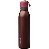 Owala FreeSip Twist Insulated Stainless Steel Water Bottle with Straw for Sports and Travel, BPA-Free, 24-oz, Black Cherry