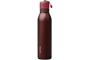 Owala FreeSip Twist Insulated Stainless Steel Water Bottle with Straw for Sports and Travel, BPA-Free, 24-oz, Black Cherry