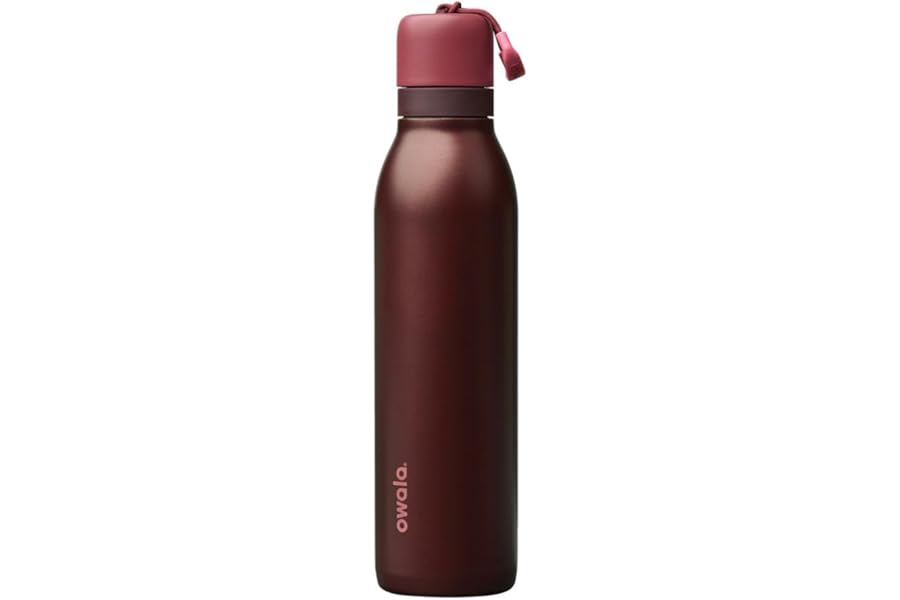 Owala FreeSip Twist Stainless Steel Water Bottle 24 oz Black Cherry