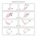 Bepack Case for Apple Pencil Case Cap Holder Apple Pencil Accessories Soft Silicone Elastic Stylus Pen Holder with Hook/Nib Cover/Cable Adapter Tether for iPad Pro Pencil(4-Pieces)
