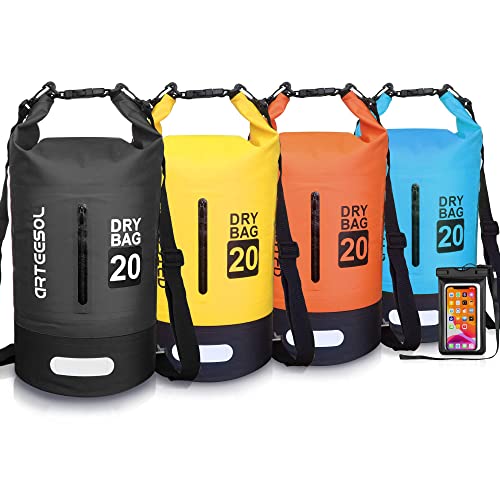 Blackace arteesol Dry Bag - 5L 10L 20L 30L Waterproof trockener Beutel/Sack wasserdichte Tasche mit Langem justierbarem Bügel für Kayaking Boots-Ausfl