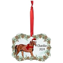 Chestnut Quarter Pony Christmas Ornament 2024