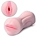 Cob Pocket Pussy and Mouth Male Masturbator with Teeth and Tongue, 16.2 Ounce