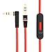 2pcs Original Replacement Cable/Wire For Beats By Dre Headphones Solo/Studio/Pro/Detox/Wireless-Red (Discontinued by Manufacturer) + 2pcs Original OEM Replacement Leather Pouch/Leather Bag for Dr. Dre Monster Beats Stereo Headset Headphones Earphones