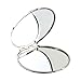 MOP Antique Round Compact Magnifying Make up Double Sided Mirror Mother of Pearl Art Arabesque