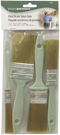 Project Partner 70201 Paint Brush Value-Pack with 4 Brushes