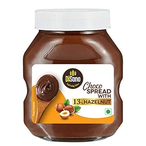 DiSano Choco Hazelnut Spread with 13% Hazelnut, Chocolate, 300 Gram