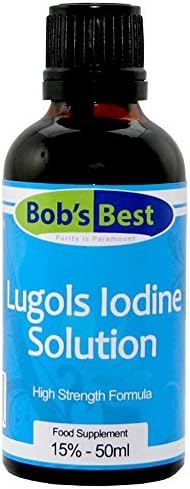 Lugol's Iodine 15% - 50ml Glass bottle with dropper insert by Bobbys Healthy Shop