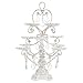Amalfi Decor Dessert Cupcake Stand, Display Pedestal with Crystals, Whitewashed, 12 Piece